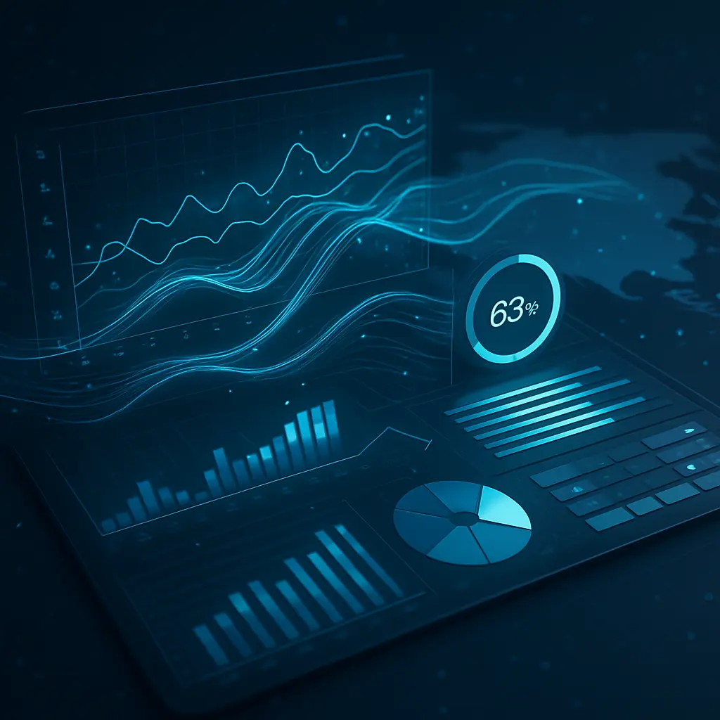 People analyzing graphs